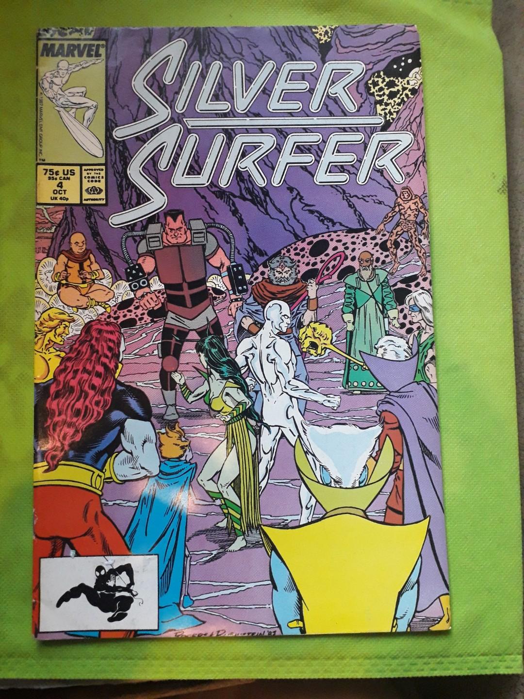 Silver surfer comic issue#4 (Category: Comics & Manga) located in Makati City. Submitted by flash20 (Listing ID 283802479, Image 1). Description: fine condition silver surfer vol.1 #4 meet up C5 buting.