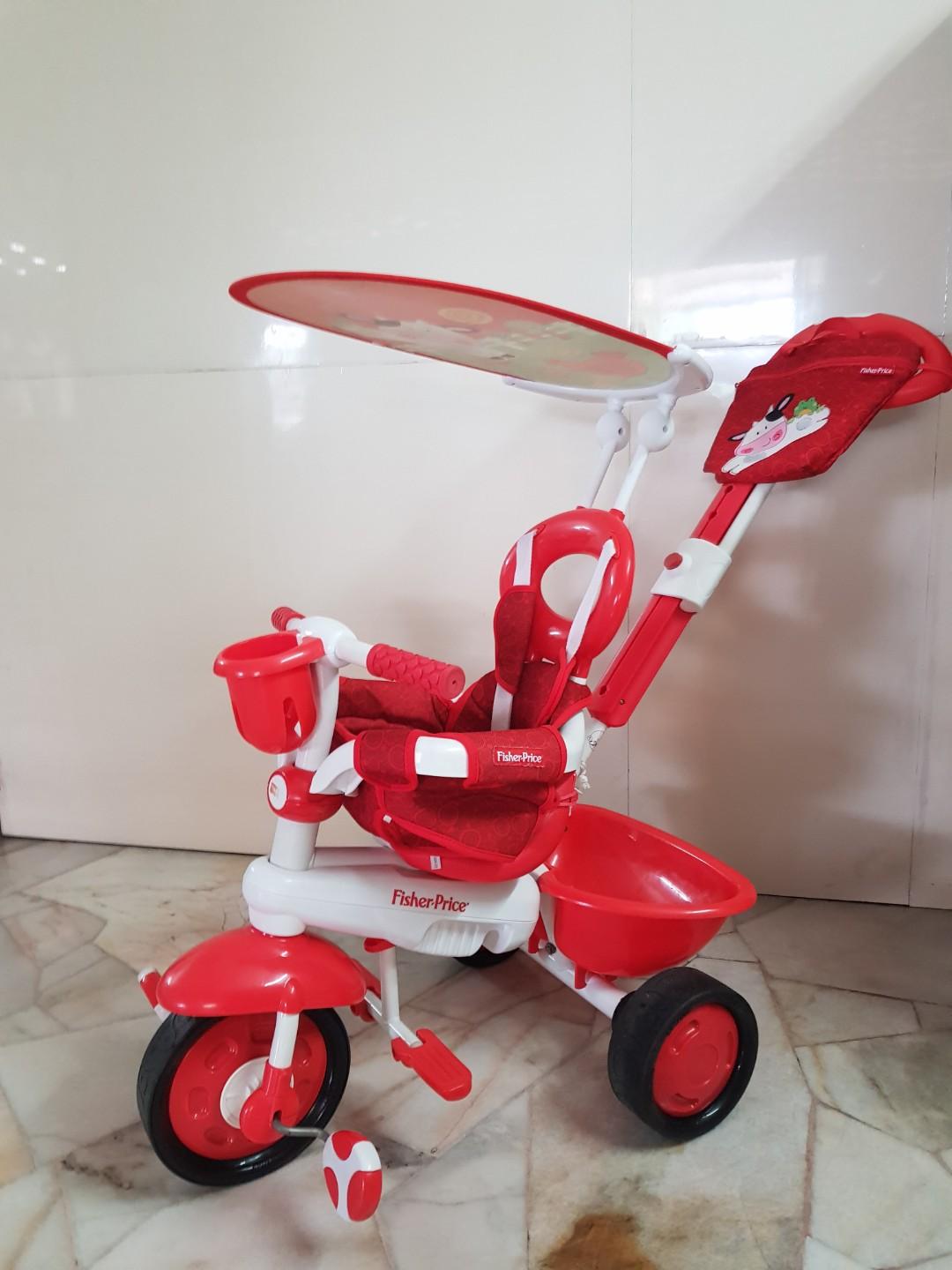 Stroll to Ride Trike Stroller Fisher Price Babies Kids Infant