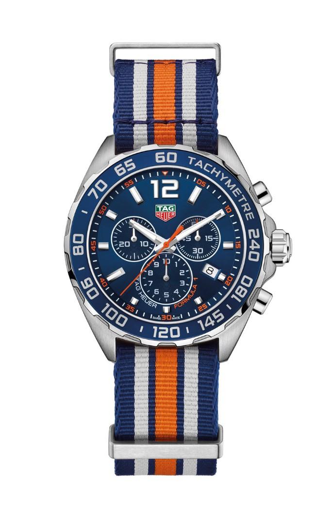 TAG HEUER FORMULA 1 300M 43MM QUARTZ CHRONOGRAPH NATO STRAP WATCH