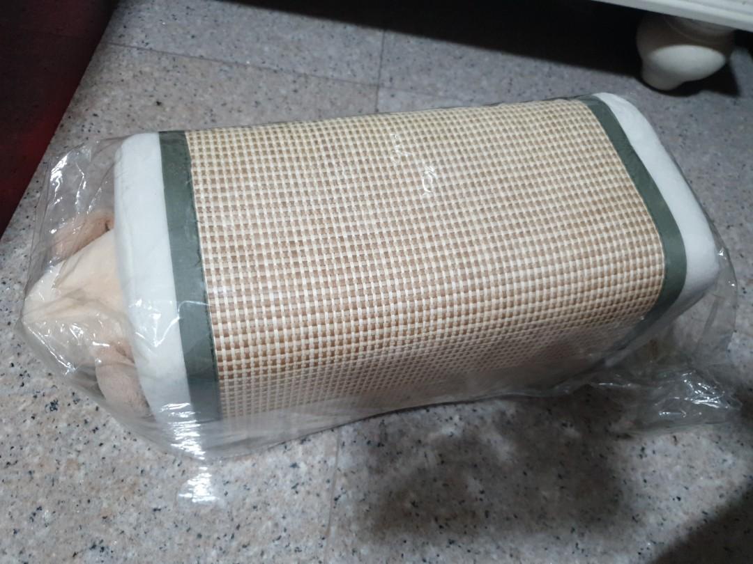 Traditional korean neck pillow rectangular, Furniture & Home Living