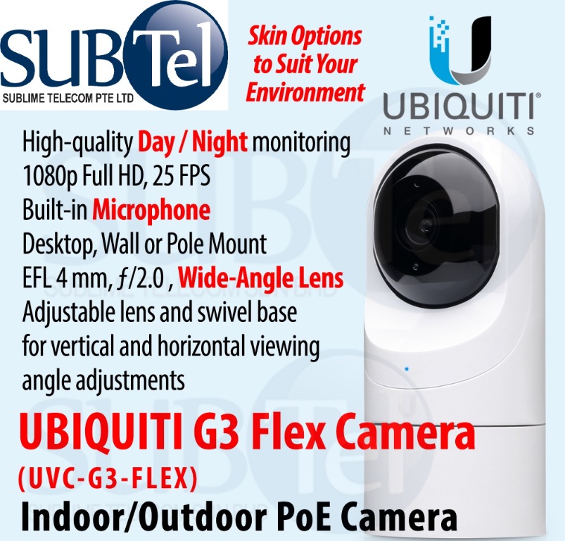 Ubiquiti UniFi Video Camera G3 FLEX UVCG3FLEX Weather Resistant IP