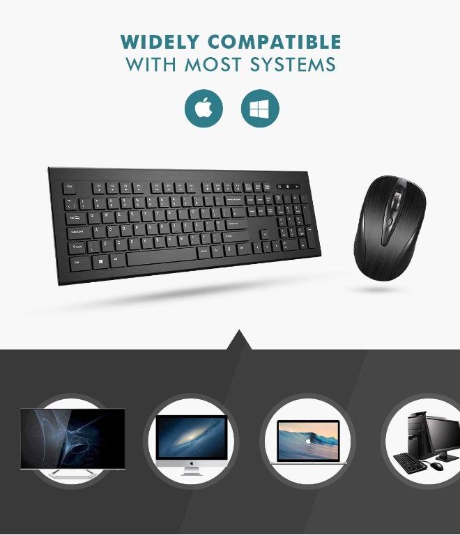 Wireless Keyboard and Mouse Combo (Model CS8800G), Computers & Tech