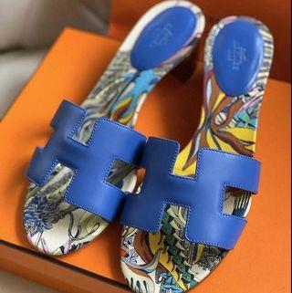 Hermes Oasis limited edition sandals Heels blue size 38 from EUROPE