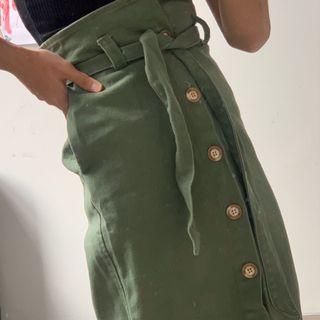 Editors Market Button Skirt