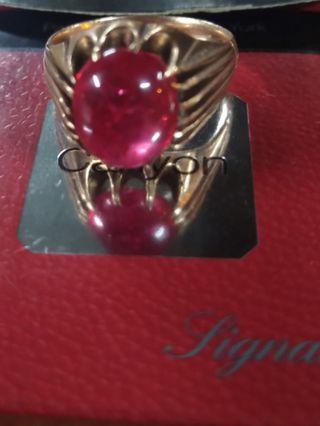 cracked a thousand original rubies ring