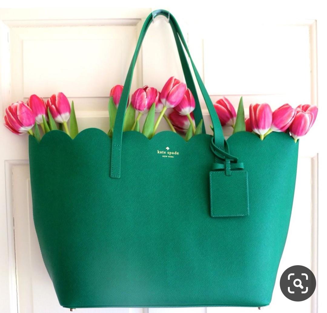 LOOKING FOR KATE SPADE LILY AVENUE SCALLOP TOTE BAG GREEN