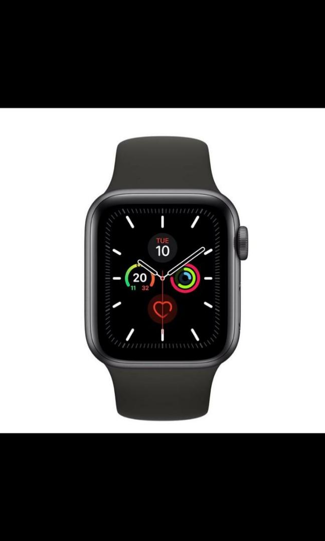 Apple Watch Series 5 Black Sport Band 40mm Brand New Electronics Others On Carousell