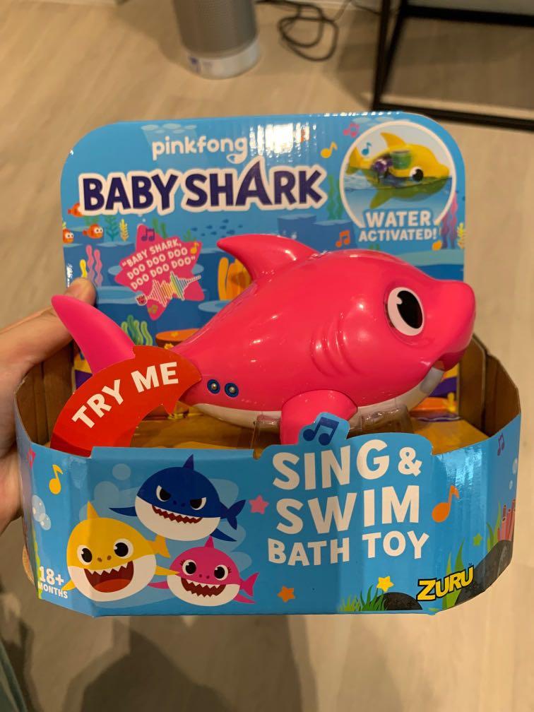 pinkfong baby shark sing and swim bath toy
