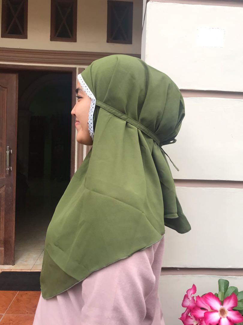 Bergo Maryam Renda Fesyen Wanita Muslim Fashion Syal Di Carousell Namun karena bentuknya yang sederhana, kerudung bergo kurang cantik dipakai saat acara formal. bergo maryam renda