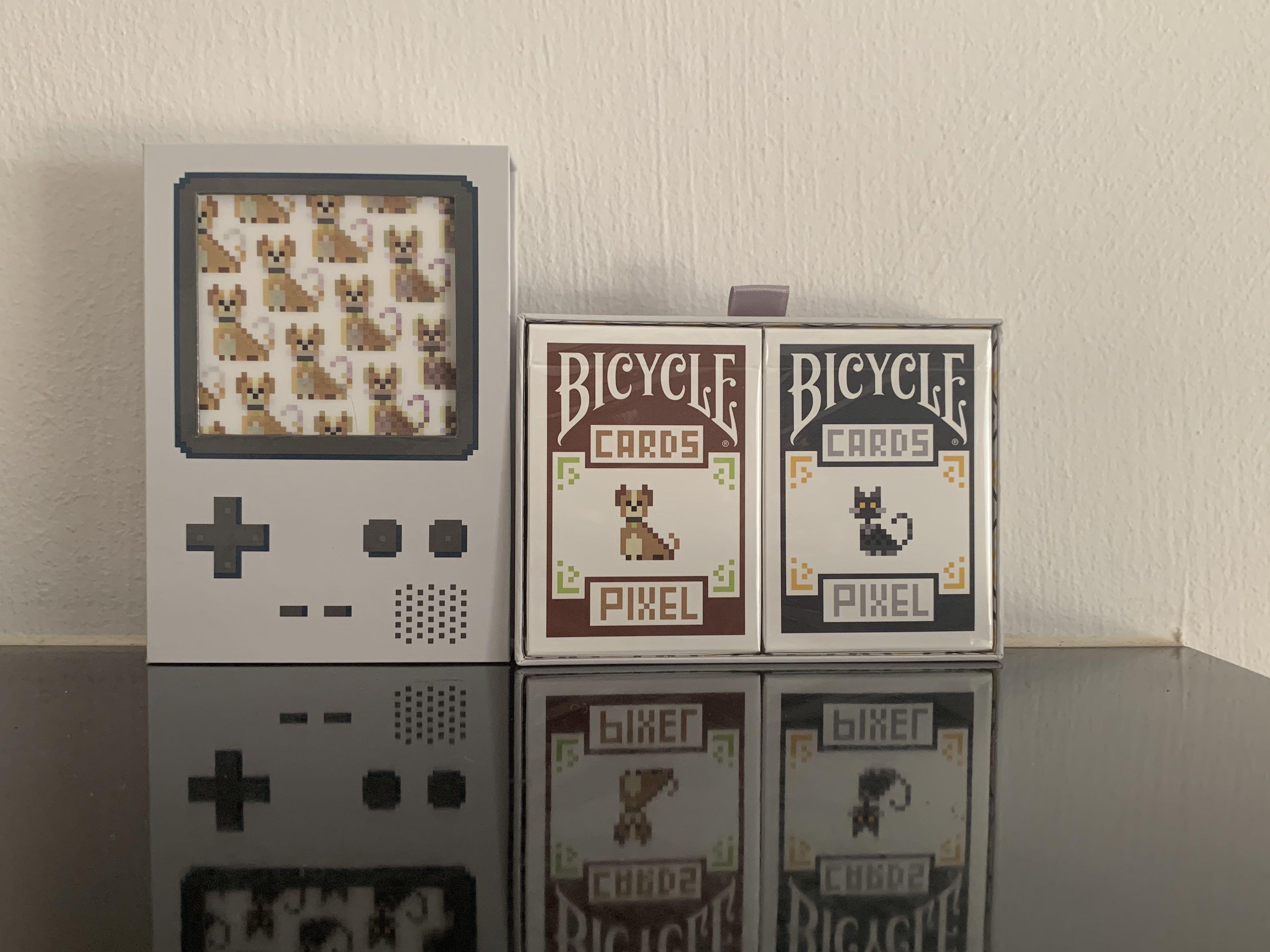 Bicycle pixel playing cards top