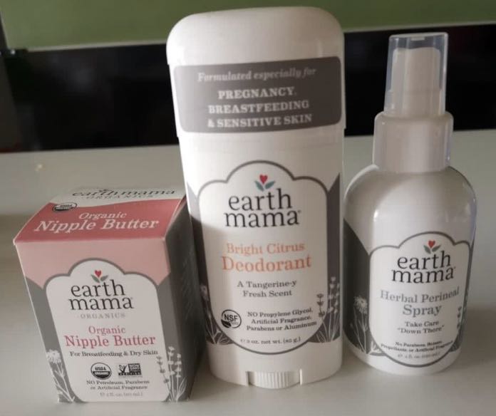 Brand New Earth Mama Set Herbal Perineal Spray, Nipple Butter