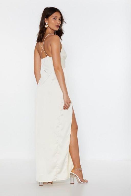 look at you satin maxi dress Rush Dress | Heart Of Glass Satin Maxi Dress