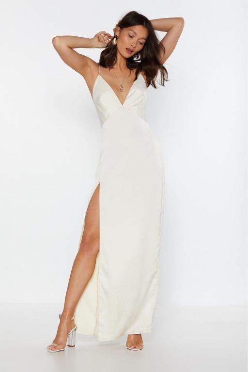 Look at you satin maxi dress shop