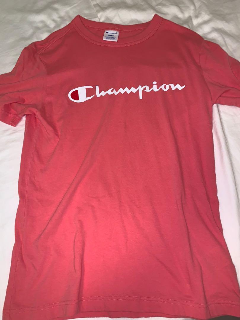 pink champion t shirt