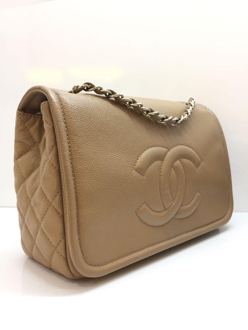 Chanel Olive Green Caviar CC Logo Braided Chain Strap Flap Bag – I MISS YOU  VINTAGE