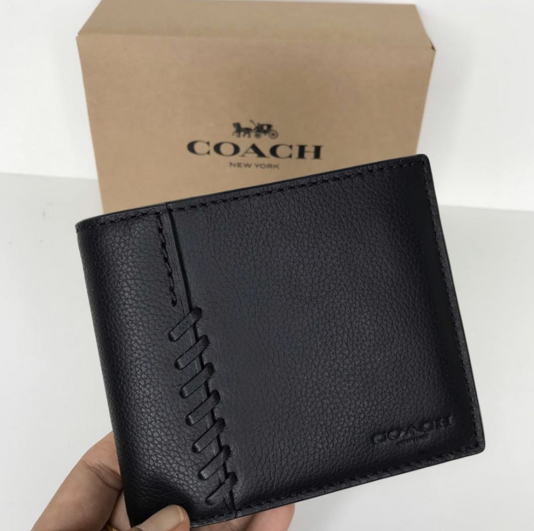 coach baseball wallet