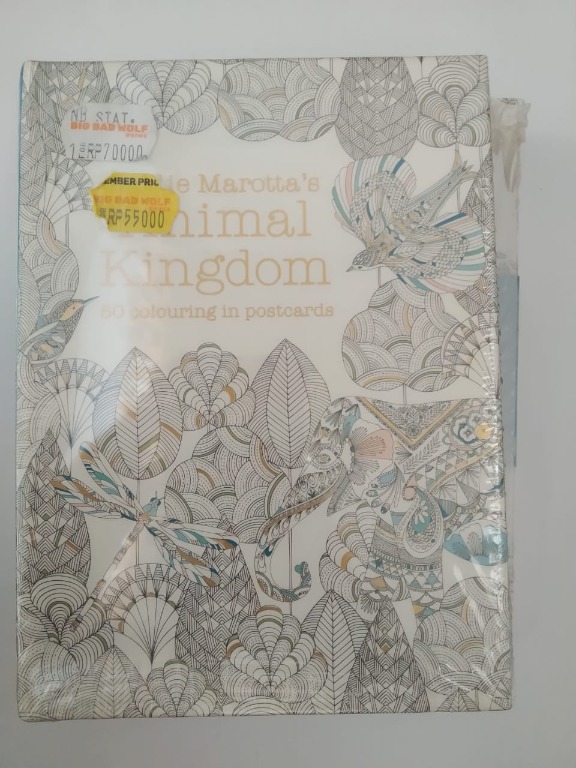 Download Coloring Book For Adult Animal Kingdom Termasuk Jurnal Dan Postcard Buku Alat Tulis Buku Di Carousell