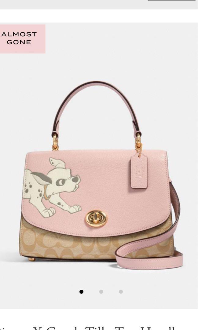 Disney X Coach Tilly Top Handle Satchel In Signature Canvas With