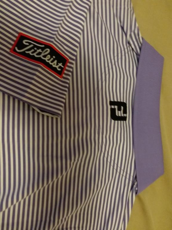 purple golf shirt