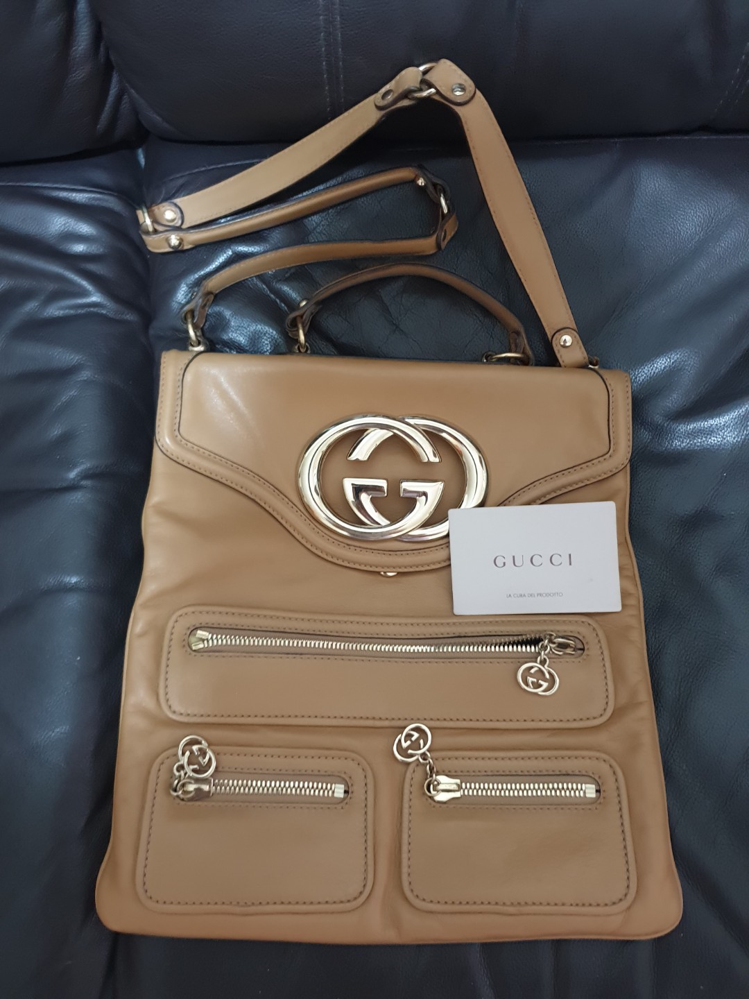 gucci leather bag