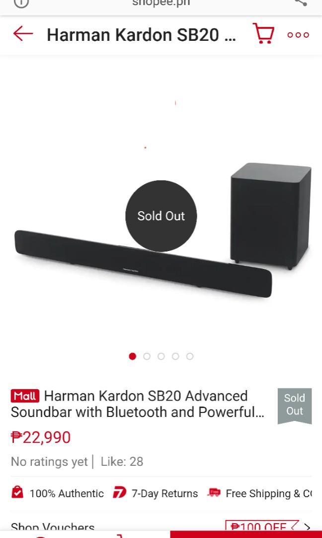 HARMAN KARDON Sound Bar 20 not sony jvc bose sumsung, Audio, Soundbars