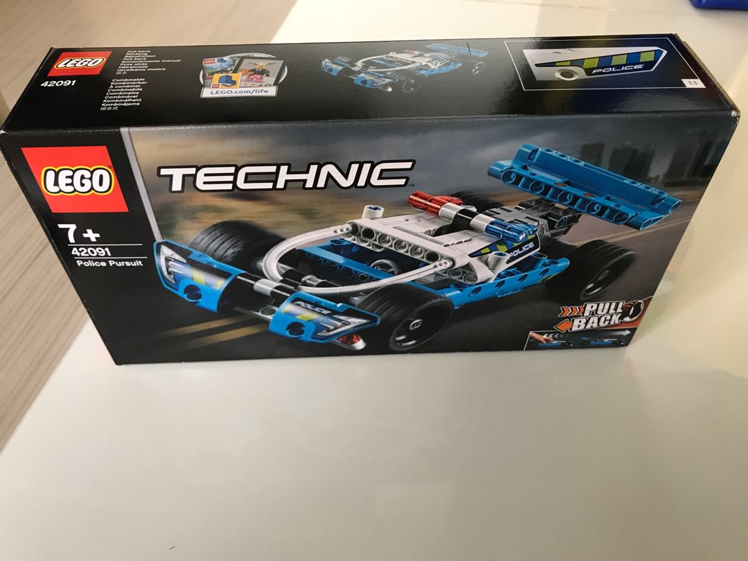 LEGO technic pull back police car Hobbies Toys Toys Games on