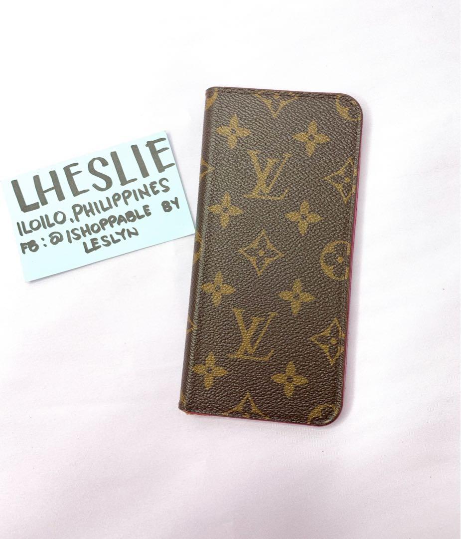 Louis Vuitton iPhones 7plus/8plus Folio Flip Case (Category: Cases & Sleeves) located in Cabatuan. Submitted by ishoppable (Listing ID 283918585, Image 2). Description: iPhone 7 plus & 8 plus folio case 💯 original Preloved The adhesive is not that sticky anymore. No cracks or tears in canvass. The back part slightly curls up. Please check individual photo to see the flaws and for your understanding. What you see is what you get. No return, no ex