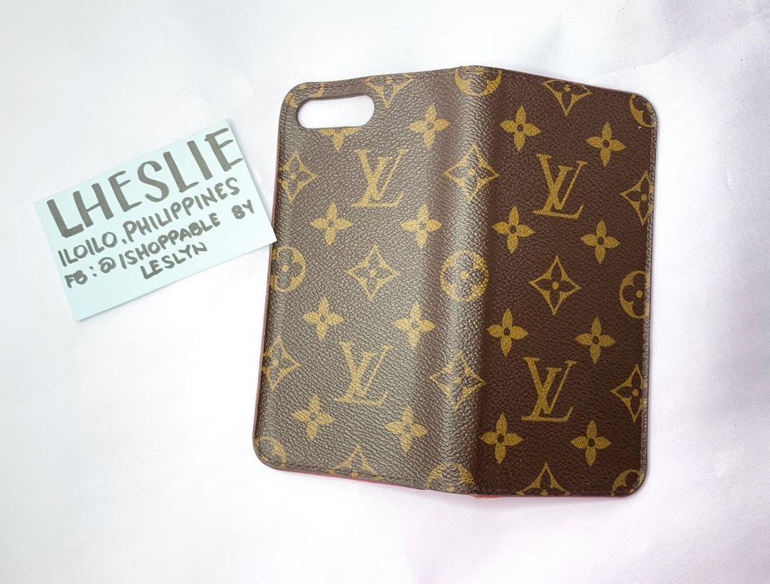 Louis Vuitton iPhones 7plus/8plus Folio Flip Case (Category: Cases & Sleeves) located in Cabatuan. Submitted by ishoppable (Listing ID 283918585, Image 3). Description: iPhone 7 plus & 8 plus folio case 💯 original Preloved The adhesive is not that sticky anymore. No cracks or tears in canvass. The back part slightly curls up. Please check individual photo to see the flaws and for your understanding. What you see is what you get. No return, no ex
