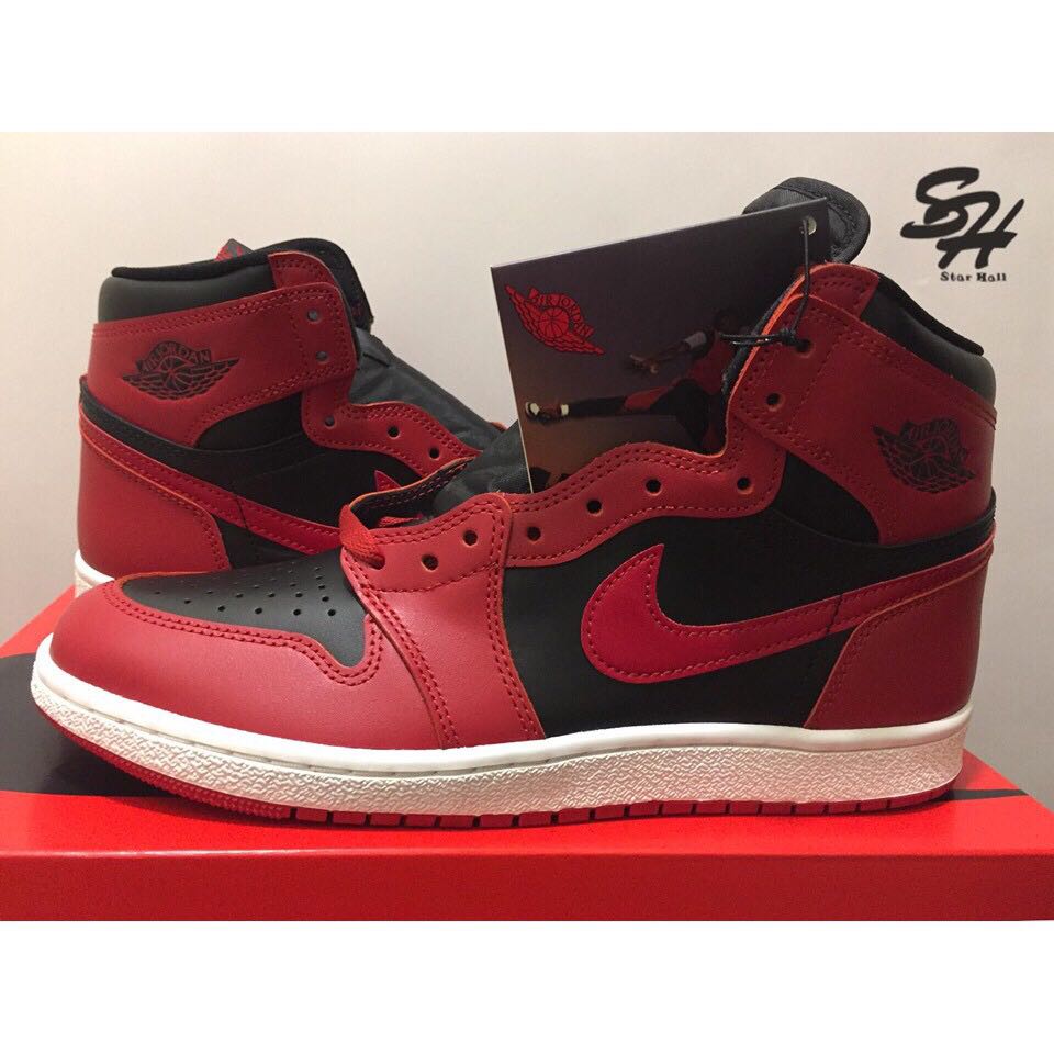 AIR JORDAN 1 HI 85 Varsity Red 反轉黑紅BQ4422-600, 他的時尚