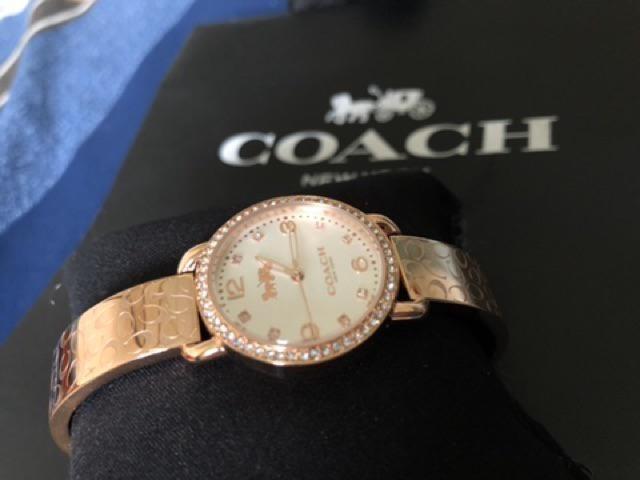 Coach delancey watch rose gold deals price