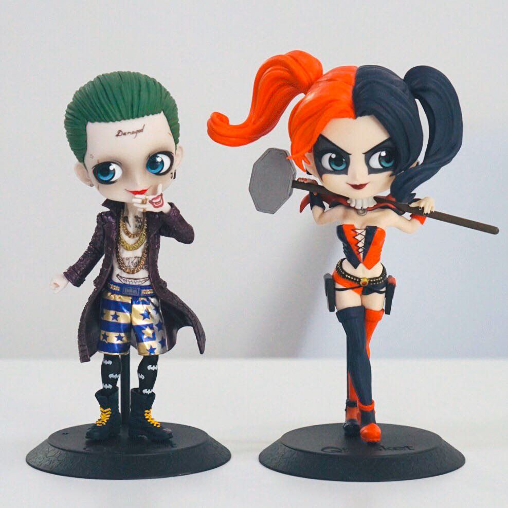 Suicide Squad Pair Banpresto Qposket Q Posket Joker And Harley Quinn Figurine Figure Toys Games Bricks Figurines On Carousell