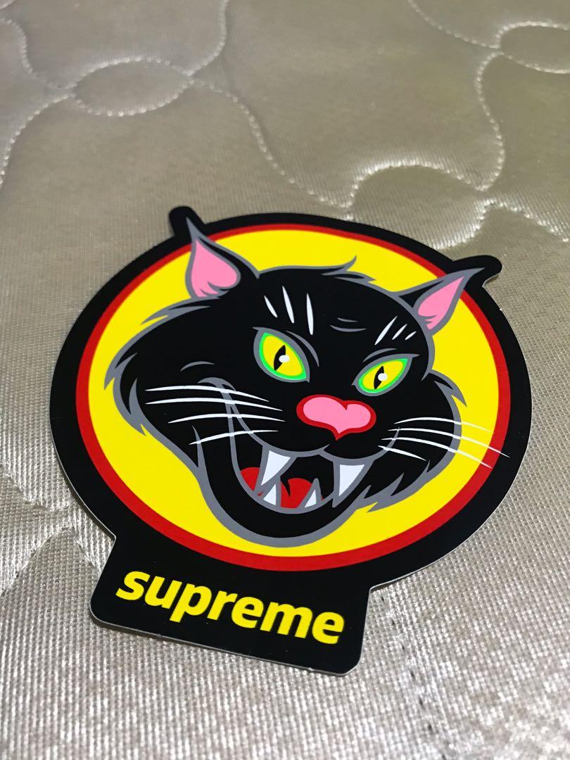 Supreme top cat sticker