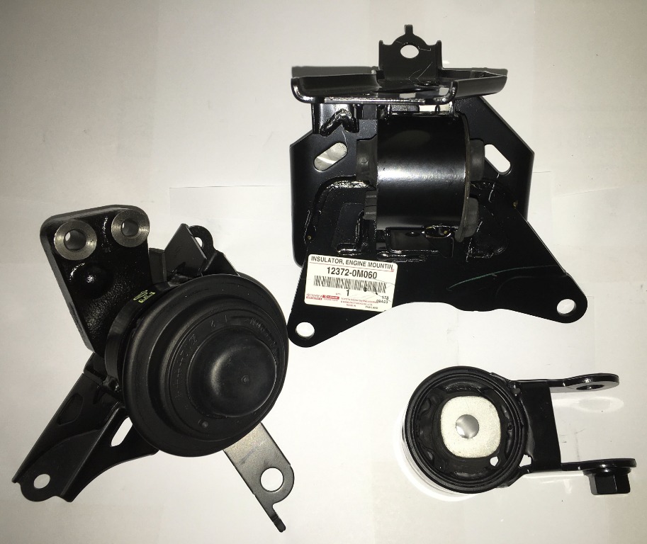VIOS 20082012 NCP93 (AUTO) ENGINE MOUNTING SET ORIGINAL TOYOTA BRAND