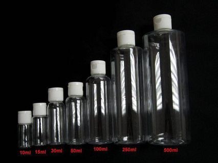 分裝店]  防漏透明白色翻蓋瓶/樽10ML 15ml 30ml 50ML 100ML 250ML 500ml  沐浴露/洗頭水/洗面奶  爽膚64189837380097110