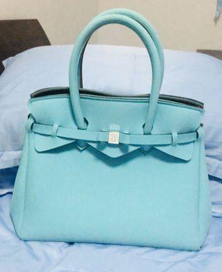 Pre-L💚ved Save My Bag  - Limited Edition Cristallo Tiffany Green Bag