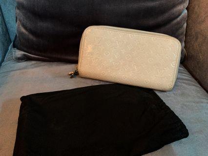Louis Vuitton White Embossed Wallet
