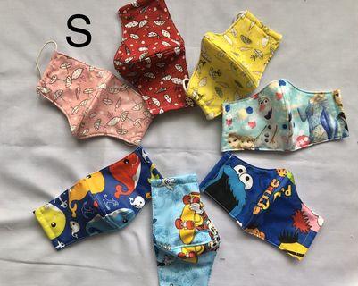 Kid’s Face mask washable & reusable in random patterns