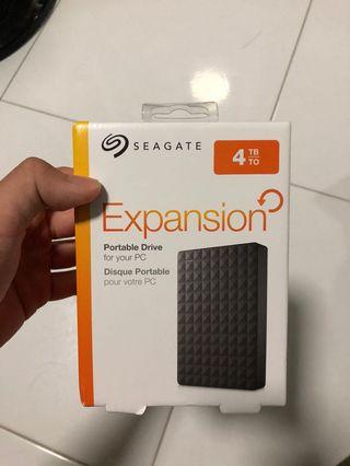 BNIB Seagate Expansion 4TB Portable Hard Disk USB3.0 Sealed Local Warranty