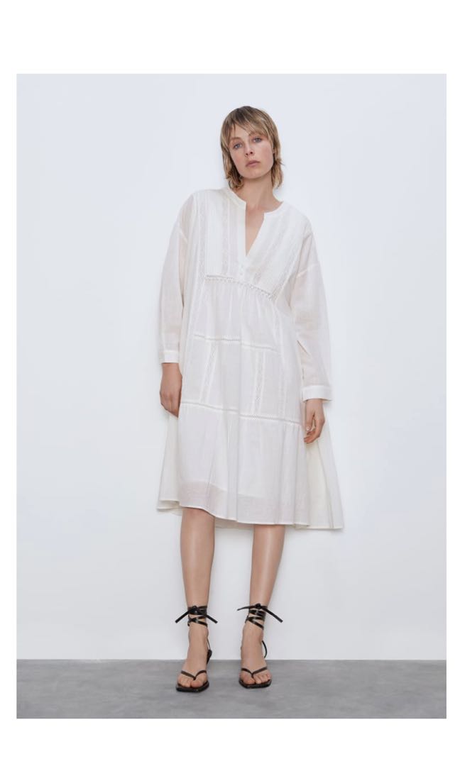 white embroidered dress