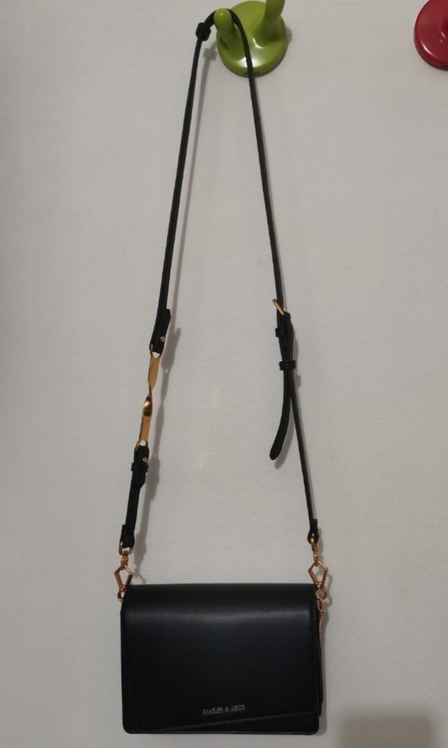 Charles Keith Asymmetric Front Flap Bag