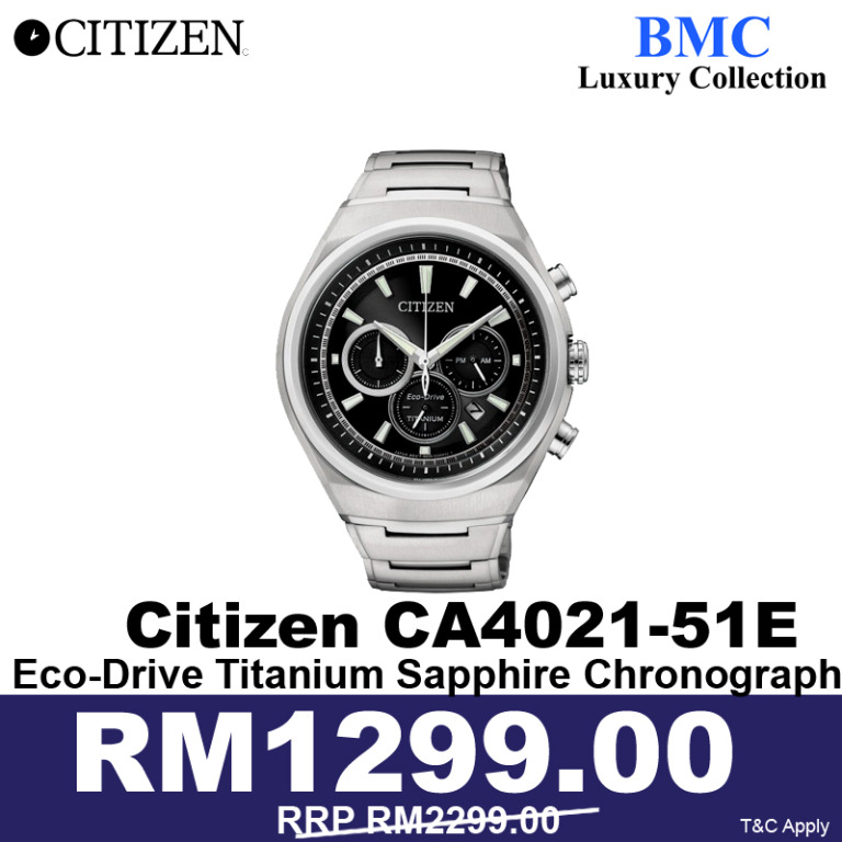 Citizen eco drive titanium sapphire sales chronograph