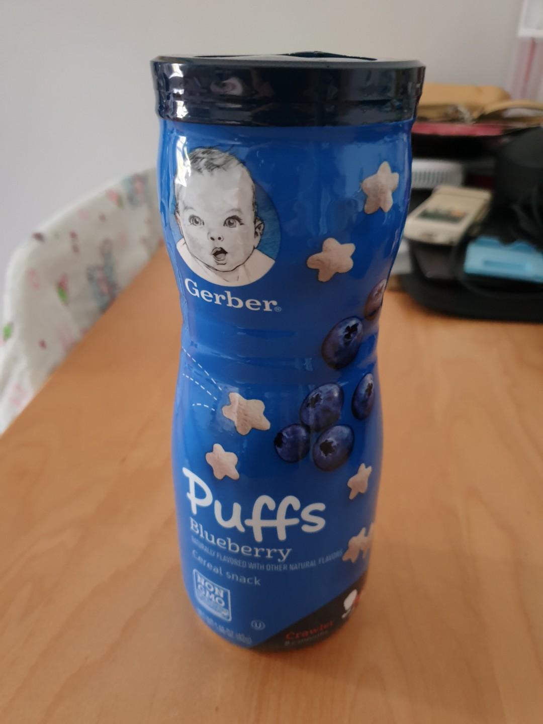Gerber Puffs blueberry, Babies & Kids, Nursing & Feeding, Weaning