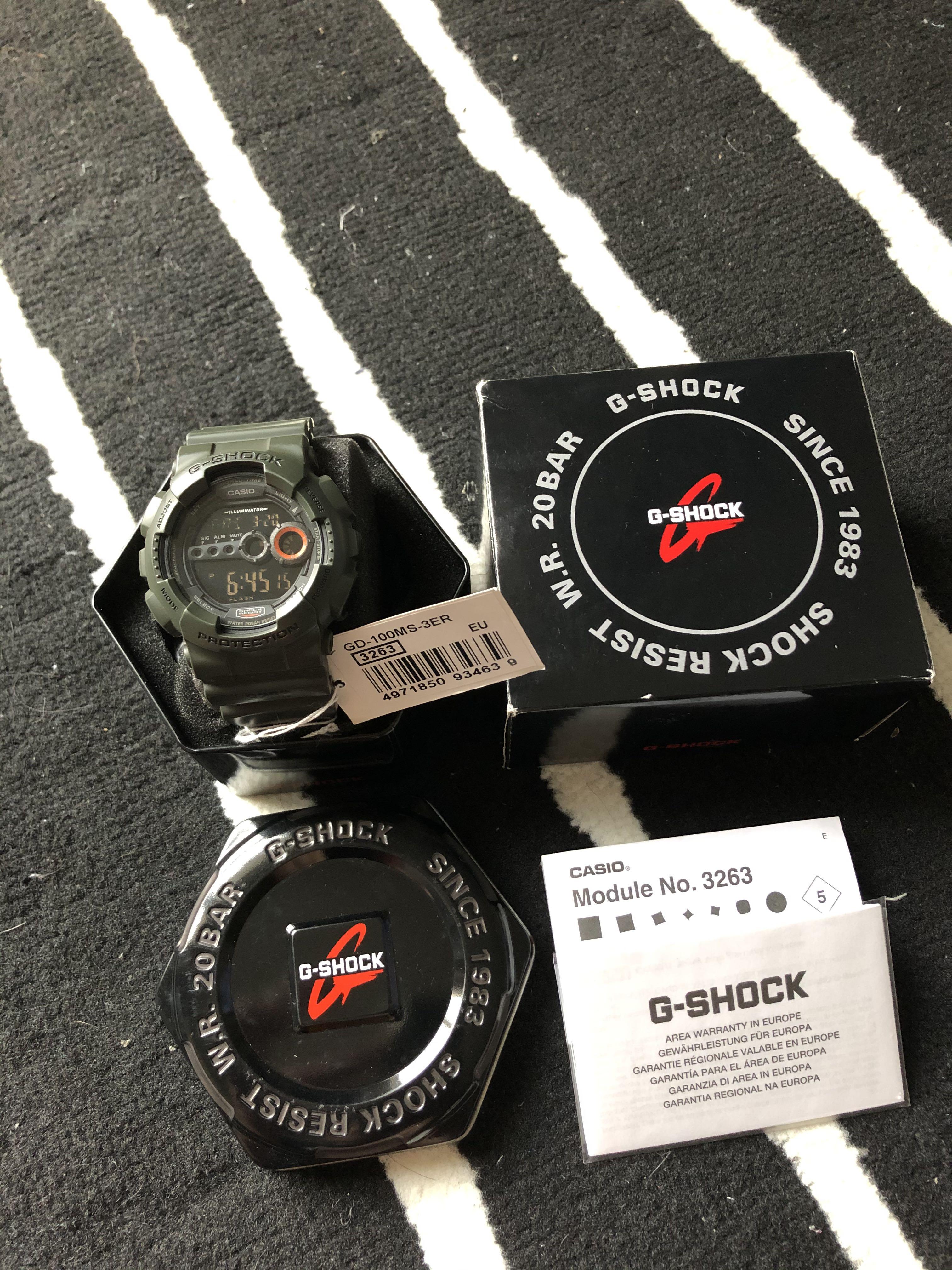 Gshock Gd100 Ms Men S Fashion Watches On Carousell