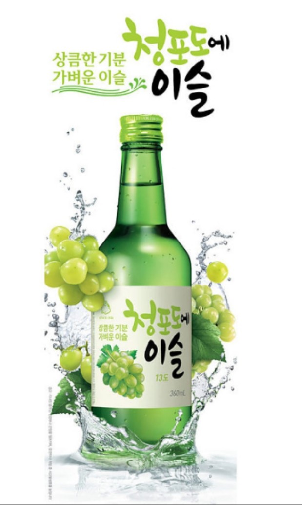 Jinro Green Grape Korean Soju 360ml, Food & Drinks, Alcoholic Beverages