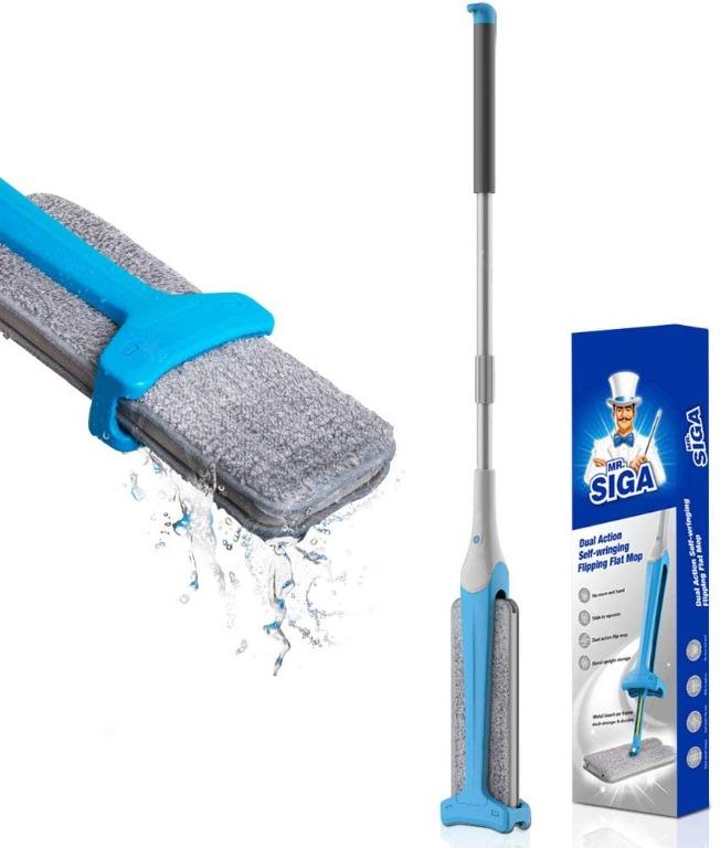 Mr Siga Easy Self Wringing Flipping Flat Mop Double Sided Lazy