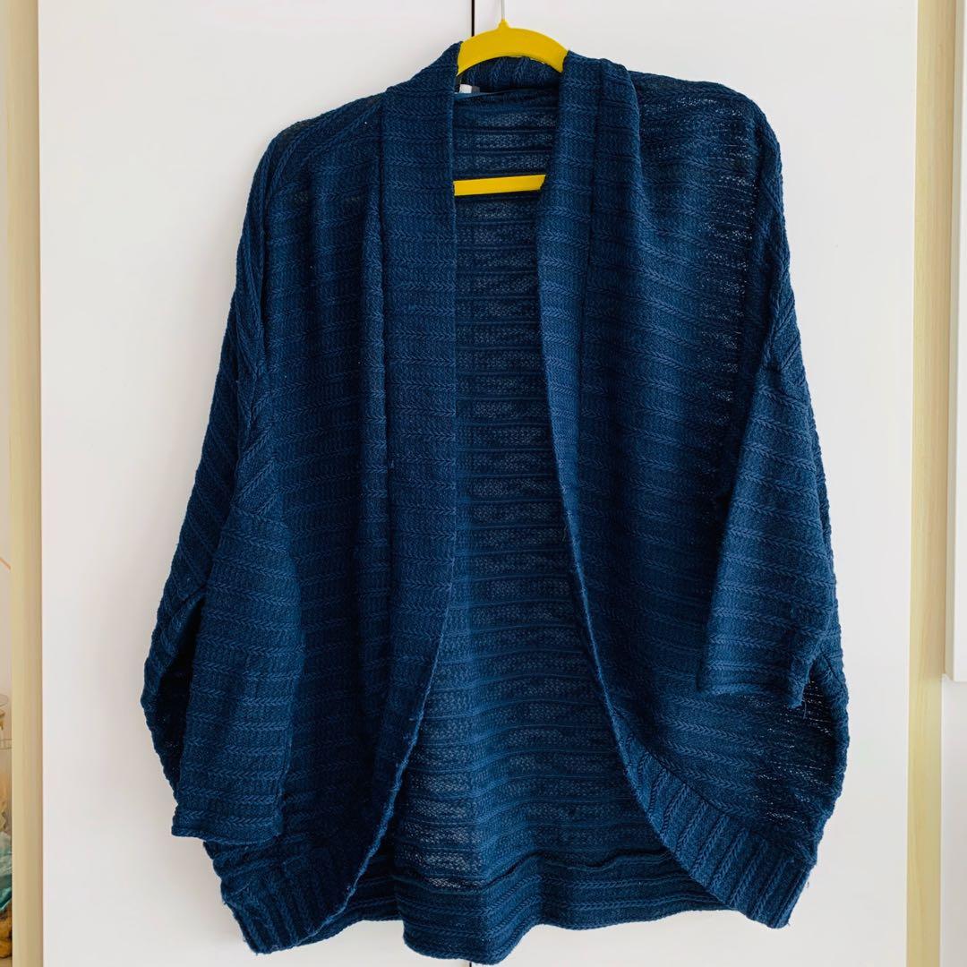 Navy blue cardigan for dress Clearance