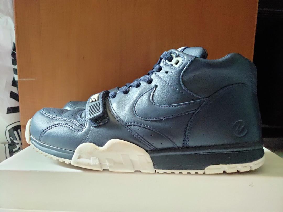 AVAILABLE] Nike x Fragment Air Trainer 1 Mid SP Obsidian  display picture 3