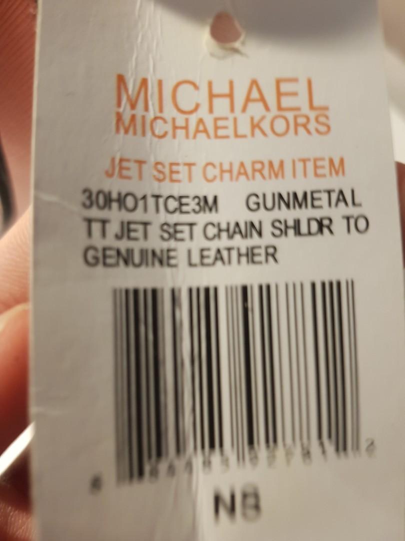 michael kors jet set charm item 30h01tce3m gunmetal