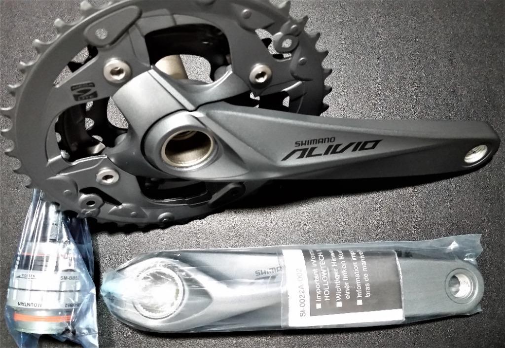 SHIMANO Alivio Crank Crankset M4000 3 x 9 with Bottom Bracket