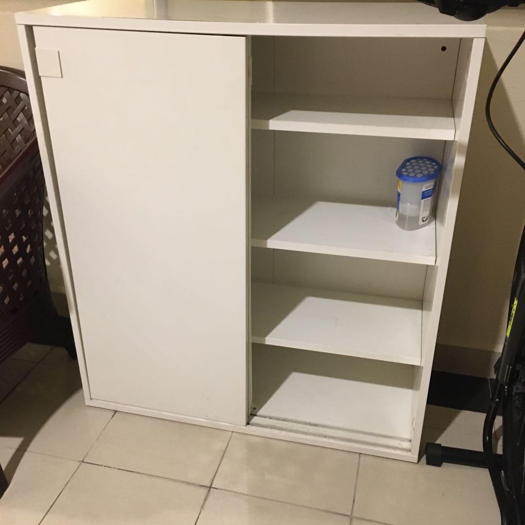 Shoe / storage shelf w sliding door ( ikea Mackapar Furniture